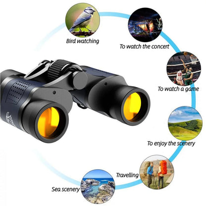 Sevenlady Binoculars, 10x Binoculars for Adults Coordinates Compact HD Professional Day/Night Vision Binoculars Telescope for Hunting, Bird Watching, Sports, Concerts and Camping