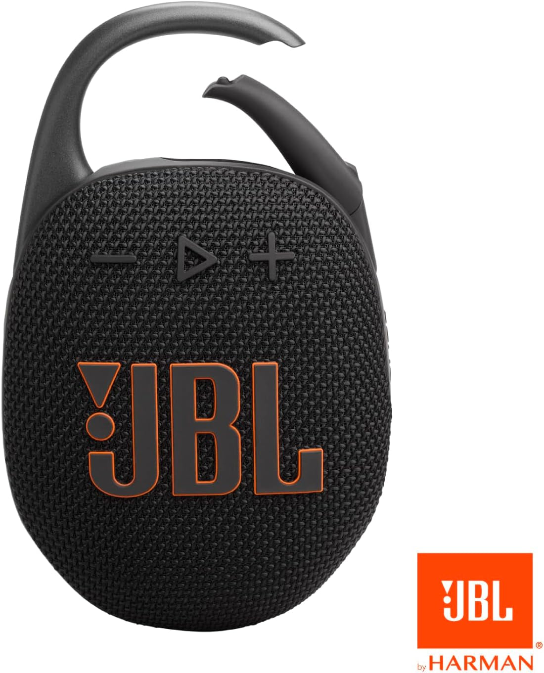 JBL Clip 5 - Ultra-Portable, Waterproof & Dustproof Bluetooth Speaker, Big Pro Sound with Punchy bass, Integrated Carabiner, Up to 12 Hours of Play, Made in Part with Recycled Materials (Black)