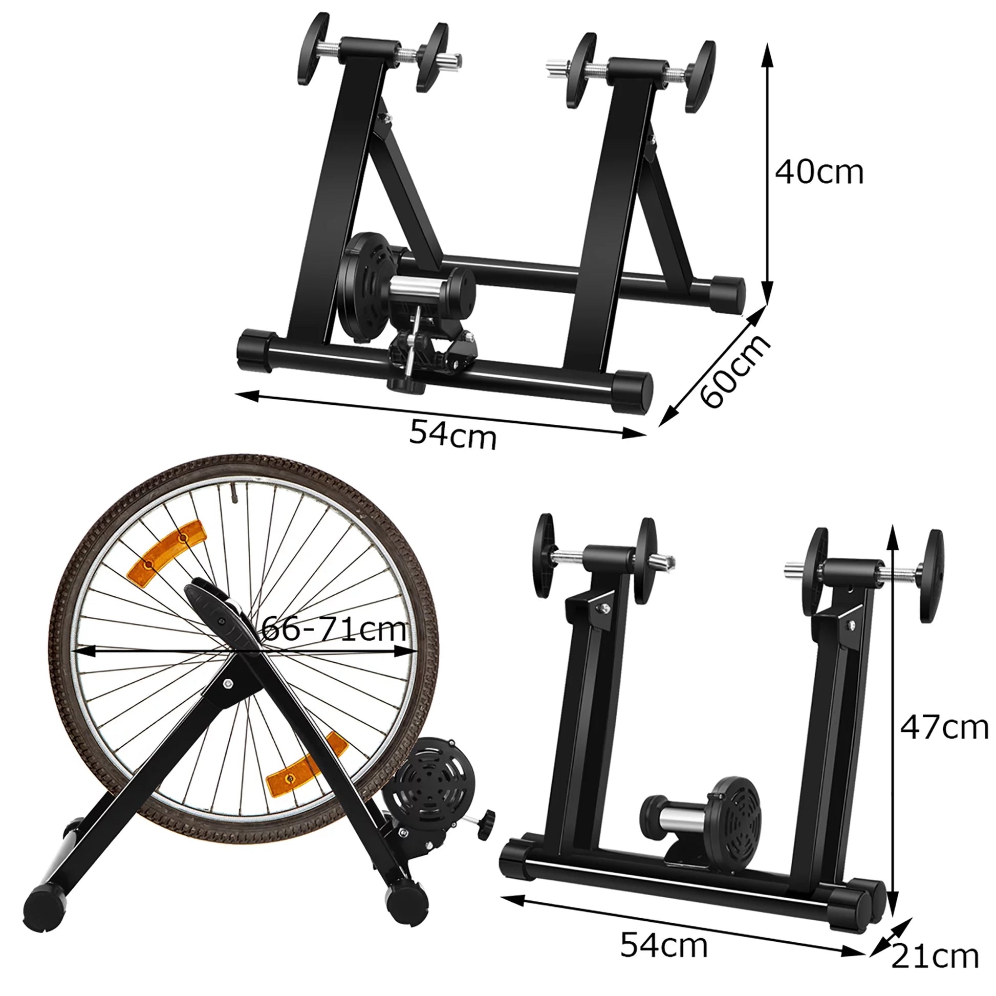 Costway Bike Trainer Folding Bicycle Indoor Exercise Training Stand