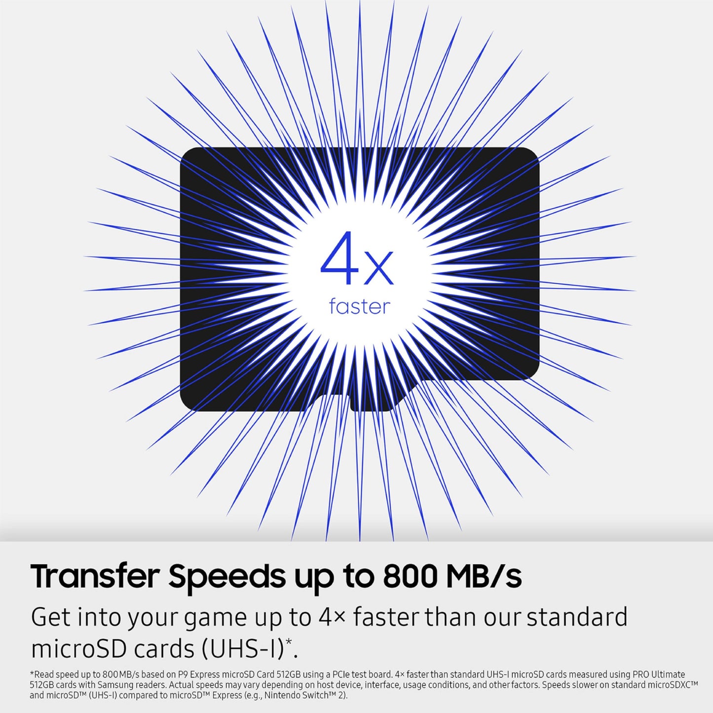 Samsung P9 Express microSD Express Card, 256GB microSDXC Memory Card, Up to 800 MB/s, for Nintendo-Switch ™ 2, (MB MK256T/AM)