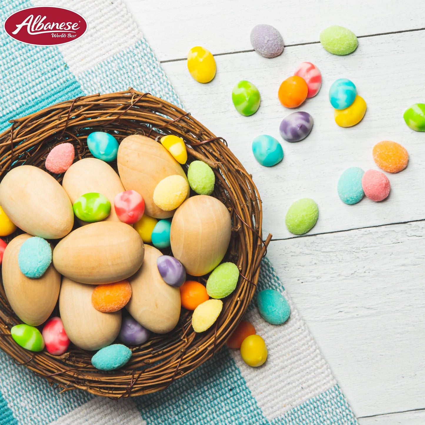 Albanese World's Best Eggstravagant Gummies, Great Easter Basket Stuffers, 5lbs of Easter Candy, Celebrate with Bulk Candy