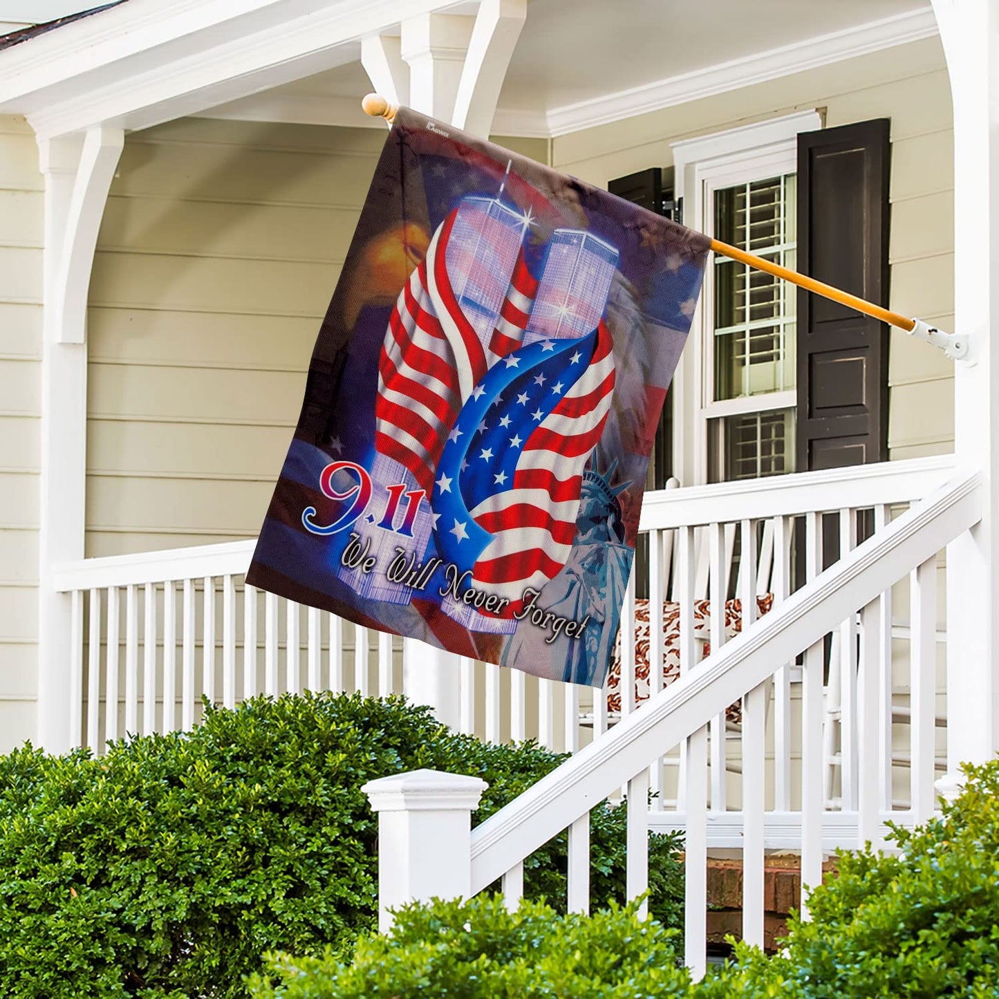 911 Flag, Never Forget Flag - Patriot Decor on September 11 - Prayer Flags, Patriotic Flags USA Flag Twin Towers For Outdoor - Memorial Firefighter Flags on Patriot Day - Double-Sided 30x40 inch Flag