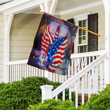 911 Flag, Never Forget Flag - Patriot Decor on September 11 - Prayer Flags, Patriotic Flags USA Flag Twin Towers For Outdoor - Memorial Firefighter Flags on Patriot Day - Double-Sided 30x40 inch Flag