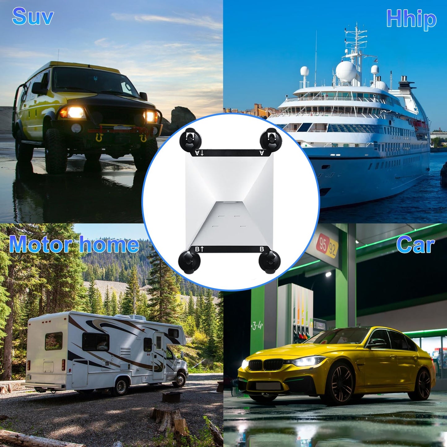 Starlink Mini Suction Cup Mount for Car Sunroofs or Windows – Secure Satellite Mounting Kit with Strong Grip for RVs, Boats and Road Trips – Stable Signal Guaranteed,1pcs