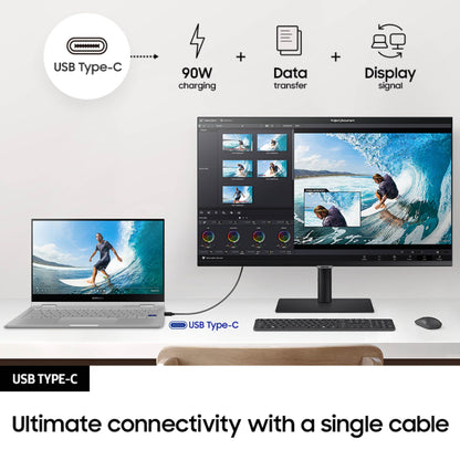 Samsung 27” S80UA 4K UHD IPS HDR10 High Resolution Monitor, USB-C, Eye Saver Mode, Eco Saving Plus, LS27A804UJNXGO, 2025, 3 Year Warranty