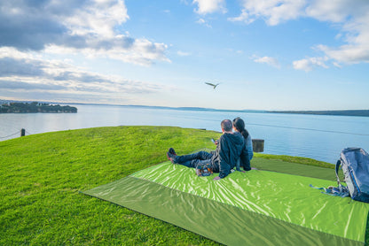 WEKAPO Beach Blanket - Sandproof Waterproof Extra Large Beach Mat | Oversized Sand-Free Lightweight Quick-Drying | Beach Vacation Essentials with Stakes & Corner Pockets (Turquoise, 9x10 FT)