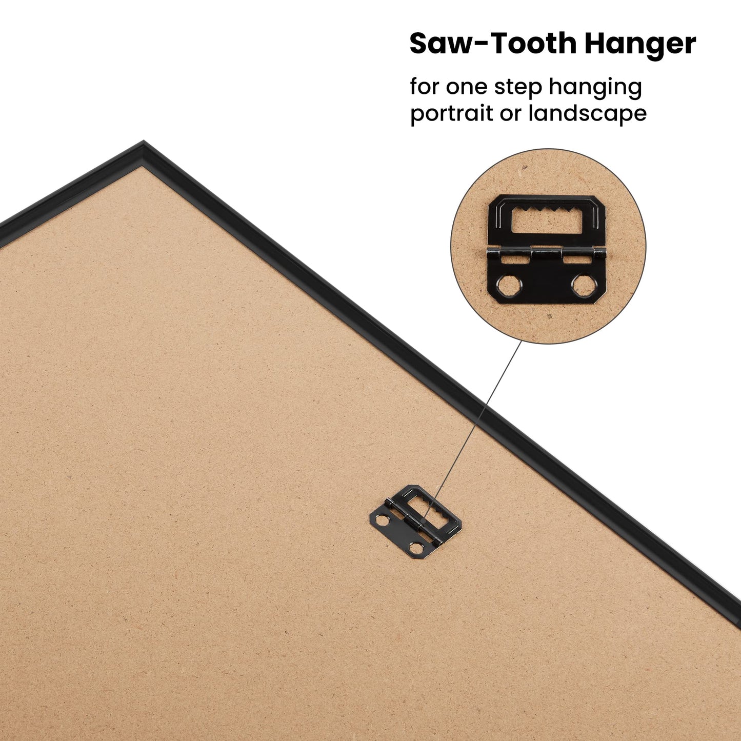 upsimples 20x30 Picture Frame Black 3 Pack, Scratch-Proof Poster Frames 20 x 30 for Photo Gallery - Slide-In Strips, Horizontal or Vertical Wall Mounting