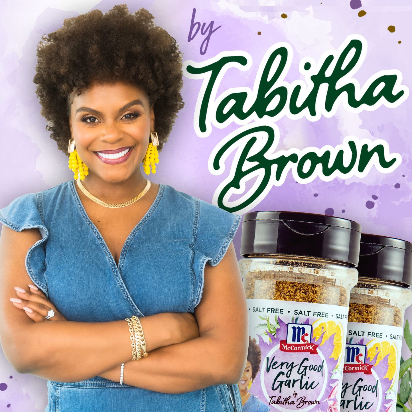 McCormick Very Good Garlic All Purpose Seasoning by Tabitha Brown, 4.87 oz