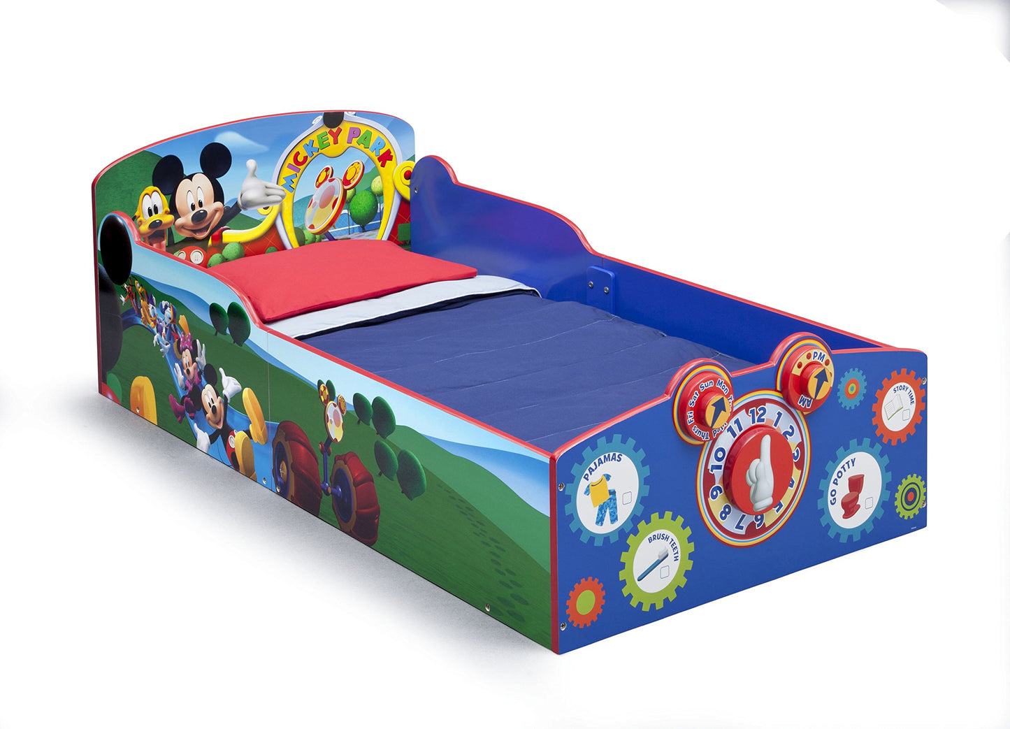 Delta Children Interactive Wood Toddler Bed - Greenguard Gold Certified, Disney Mickey Mouse