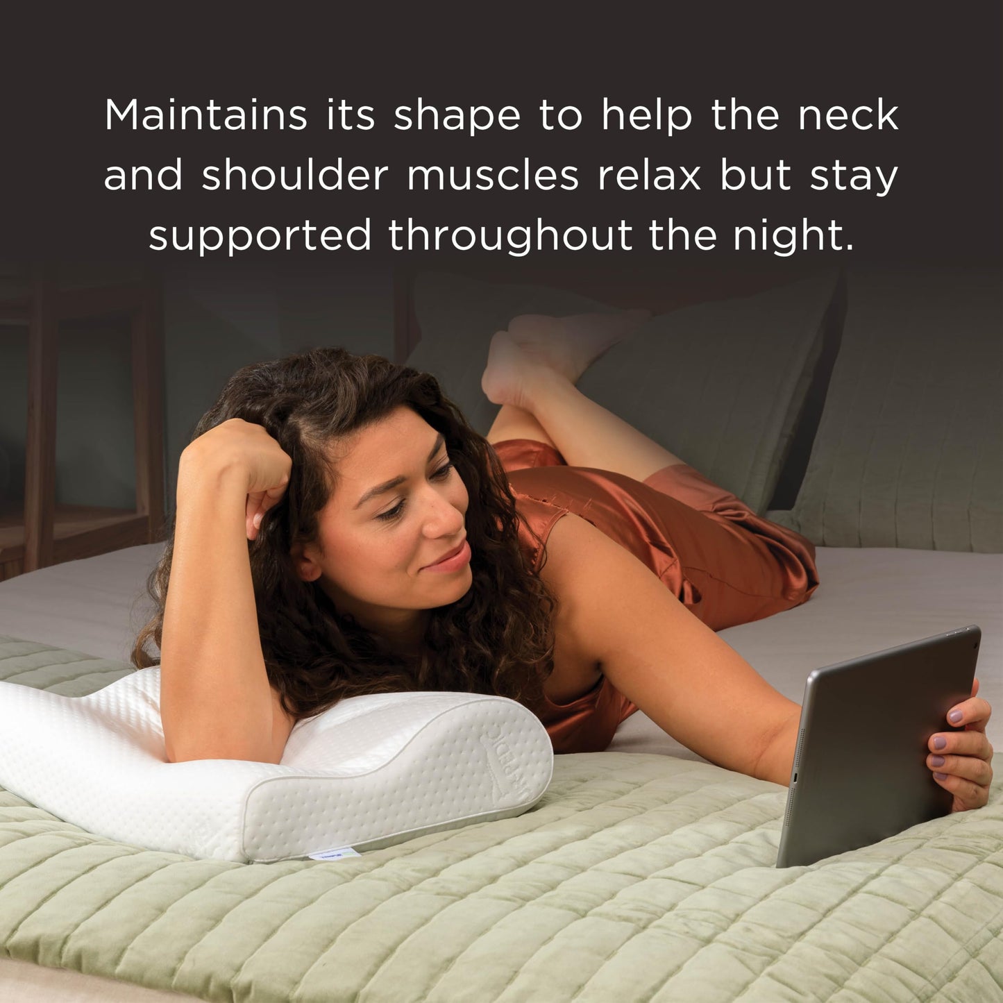 Tempur-Pedic TEMPUR Neck Pillow, Small Profile, White