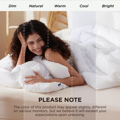 Bedsure Twin XL Comforter Duvet Insert Dorm Bedding - White Extra Long Twin Comforter, Quilted All Season Duvet with Corner Tabs