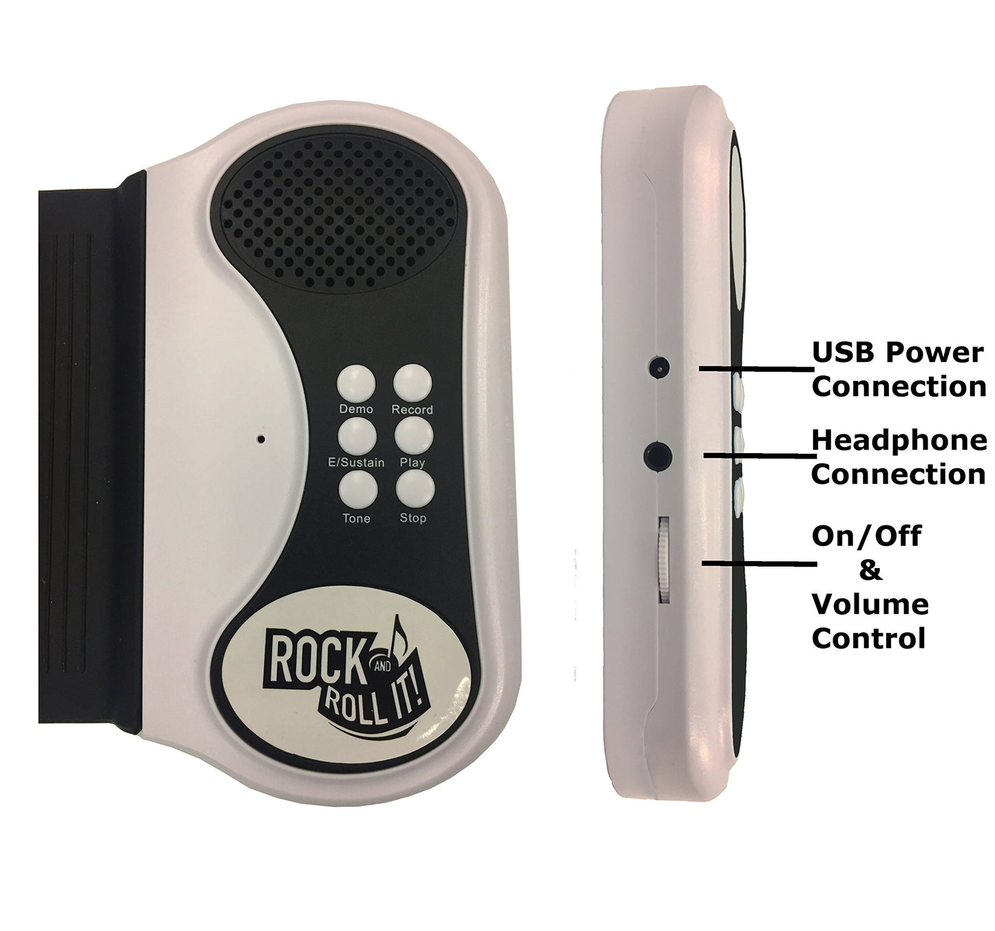 MUKIKIM Rock and Roll It - The Original Rainbow Piano. Roll Up Flexible Piano Keyboard for Kids / Beginners. Portable 49 Keys Silicone Pad. Play-by-Color Songbook Included!