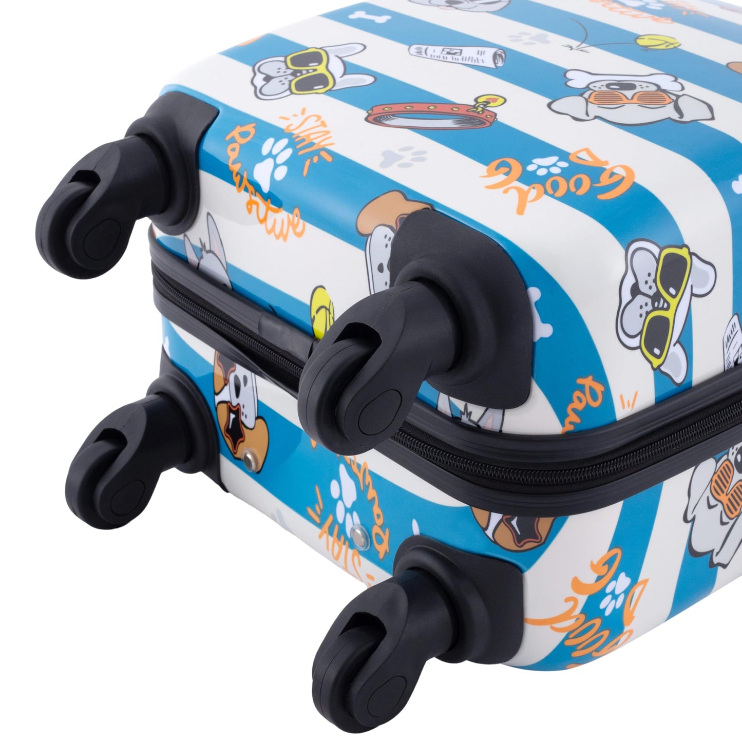 Travelers Club 5 Piece Kids' Luggage Set, Cool Dog