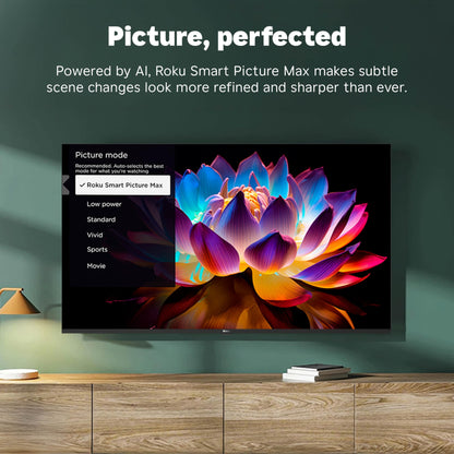 Roku Smart TV 2025 – 65-Inch Plus Series, Mini-LED TV – RokuTV with Enhanced Voice Remote – Flat Screen 4K QLED Television with Dolby Vision & Wi-Fi for Streaming Live Local News, Sports