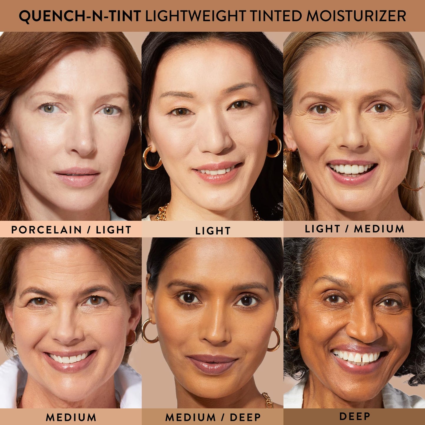 LAURA GELLER NEW YORK Quench-n-Tint Tinted Moisturizer - Sheer to Light Buildable Coverage - Natural Glow Finish - Lightweight Formula with Hyaluronic Acid, 02 Light