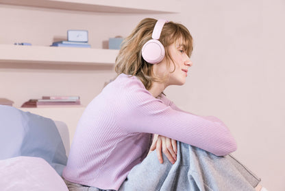 Sony WH-CH520 Wireless Headphones Bluetooth On-Ear Headset with Microphone, Pink