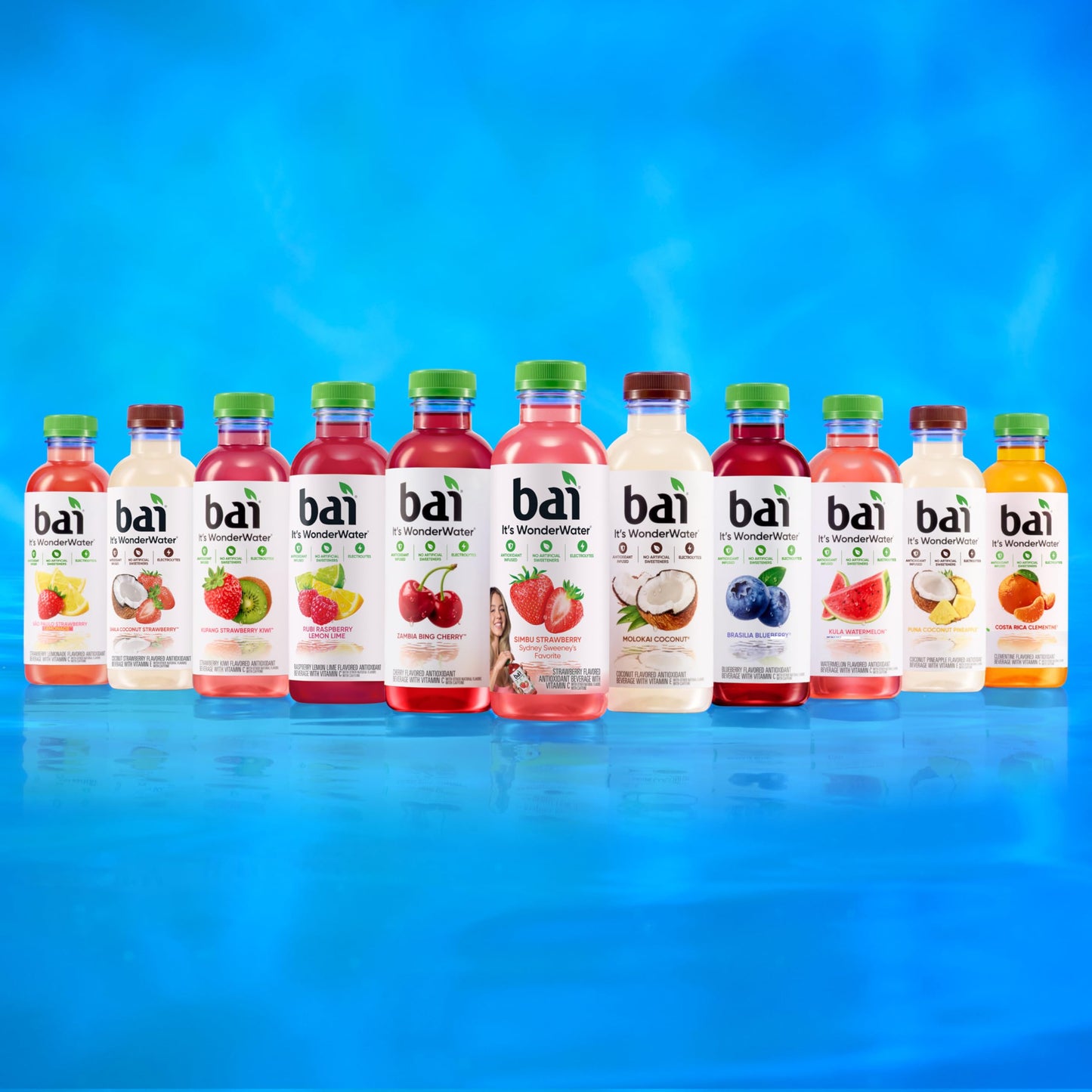 Bai Antioxidant Infused Water Beverage, Raspberry Lemon Lime, with Vitamin C and No Artificial Sweeteners, 18 Fluid Ounce Bottle, 12 Pack