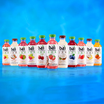 Bai Antioxidant Infused Water Beverage, Raspberry Lemon Lime, with Vitamin C and No Artificial Sweeteners, 18 Fluid Ounce Bottle, 12 Pack