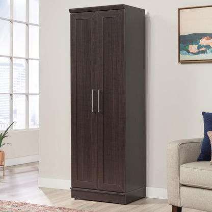 Sauder HomePlus Kitchen Pantry Storage Cabinet with Adjustable Shelves, Laundry Bathroom, L: 23.31" x W: 17.01" x H: 71.18", Dakota Oak