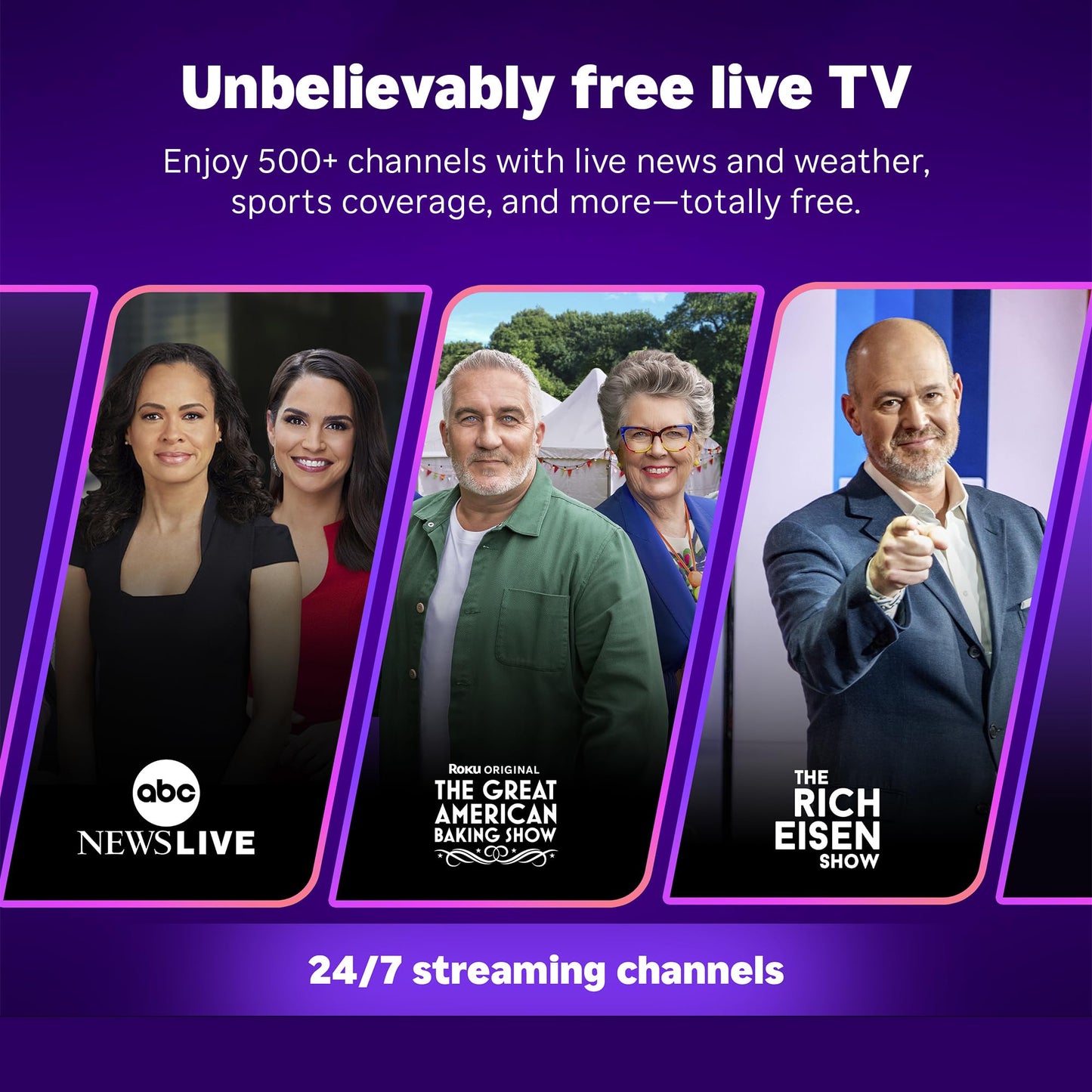 Roku Streaming Stick HD 2025 — HD Streaming Device for TV with Roku Voice Remote, Free & Live TV