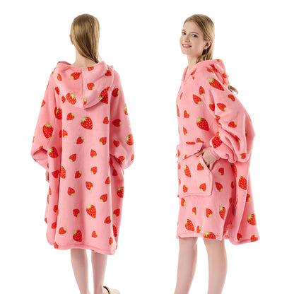 Krifey Wearable Blanket, Oversized Sherpa Blanket as Birthday Gifts for Mom Women Girlfriend Men