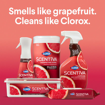 Clorox Scentiva Disinfecting Mist, Grapefruit and Orange Blossom, Refill, 16 Fl Oz Each, Pack of 3