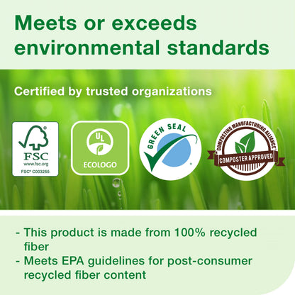 Tork Septic Safe Toilet Paper, White, 2-Ply 100% Recycled, Eco-Friendly, T24 Compatible 96 Rolls x 500 Sheets (TM1616S)