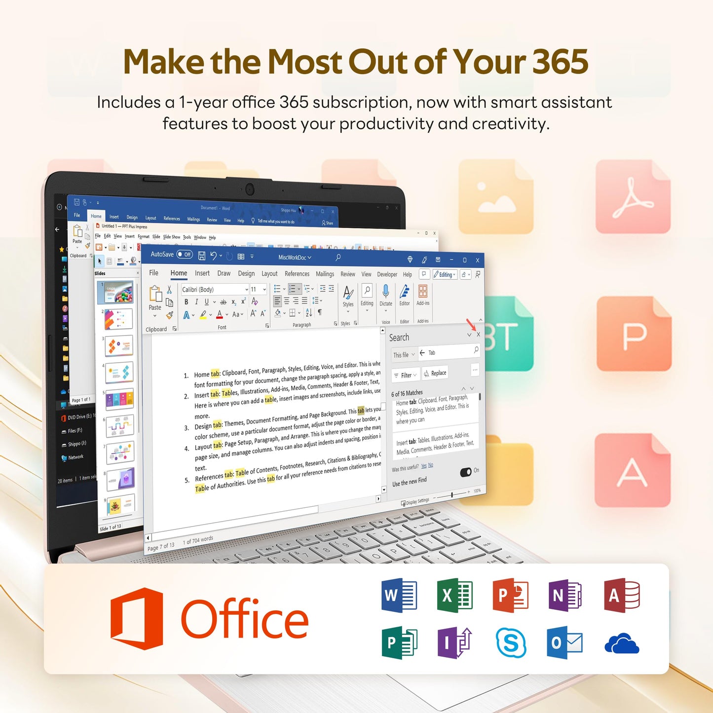 HP Flagship 14" HD Student&Business Laptop with AI Copilot, 13th Gen Intel 4-Core, 4GB RAM, 1.12TB Storage (128GB UFS + 1TB Docking Station), 1 Year Office 365, Wi-Fi 6, Win 11 S, Pale Rose Gold