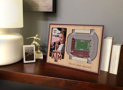YouTheFan NCAA Texas A&M Aggies 3D StadiumView Picture Frame - Kyle Field 12" x 8"
