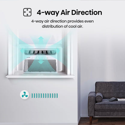 Hisense WC12W25A 12,000 BTU Smart Window Air Conditioner, White