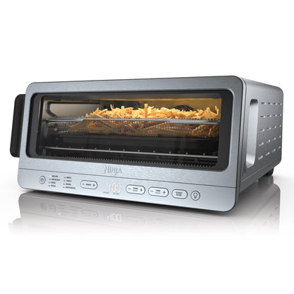 Ninja Flip Toaster Oven&Air Fryer, 8-in-1 Functionality, Flip Up&Away Capability for Storage Space, LargeCapacity, Air Fry Basket, SheetPan, Wire Rack&Removable Crumb Tray, Stainless,1800 watts, SP151