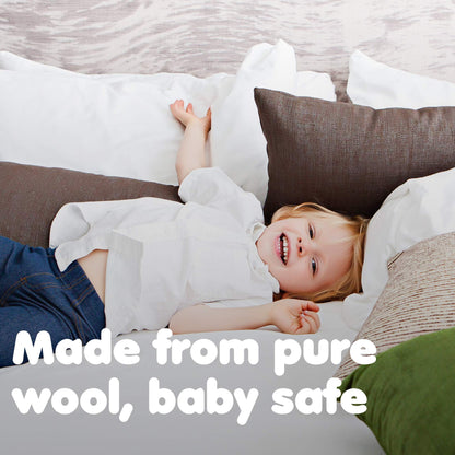 Friends Forever Wool Dryer Balls 6-Pack XL Wool Laundry Balls for Dryer as Reusable Natural Fabric Softener, Dryer Sheets, Saves Drying Time & Reduces Clothes Wrinkles, Ideal for Drying Dog Beds