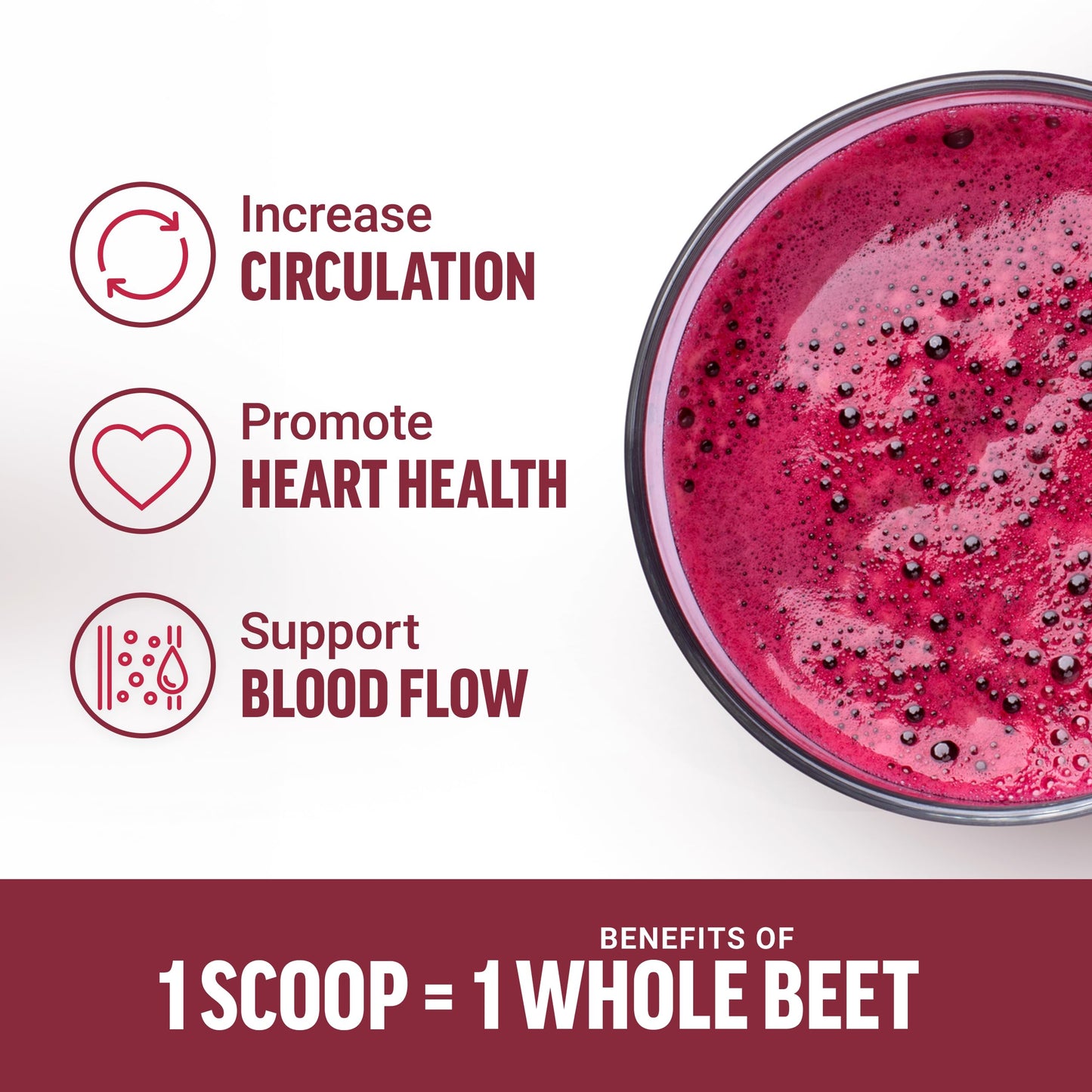 Force Factor Total Beets Organic Beetroot Powder Superfood to Boost Daily Nutrition, USDA Organic, Vegan, Gluten-Free, and Non-GMO Beet Supplement, Unflavored, 90 Servings