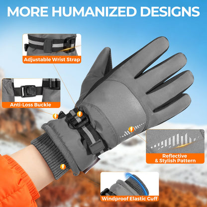 rivmount 3M Warm Winter Gloves, Cold Weather for Men Women, Thermal Touchscreen Anti-Slip Windproof, for Cycling Running Working Hiking Skiing Daily Life Outdoor Activities