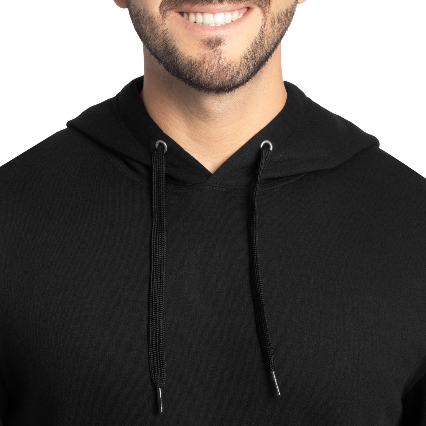 Fruit of the Loom Men's Eversoft Fleece Sweatshirts & Hoodies, Pullover-Black, X-Large