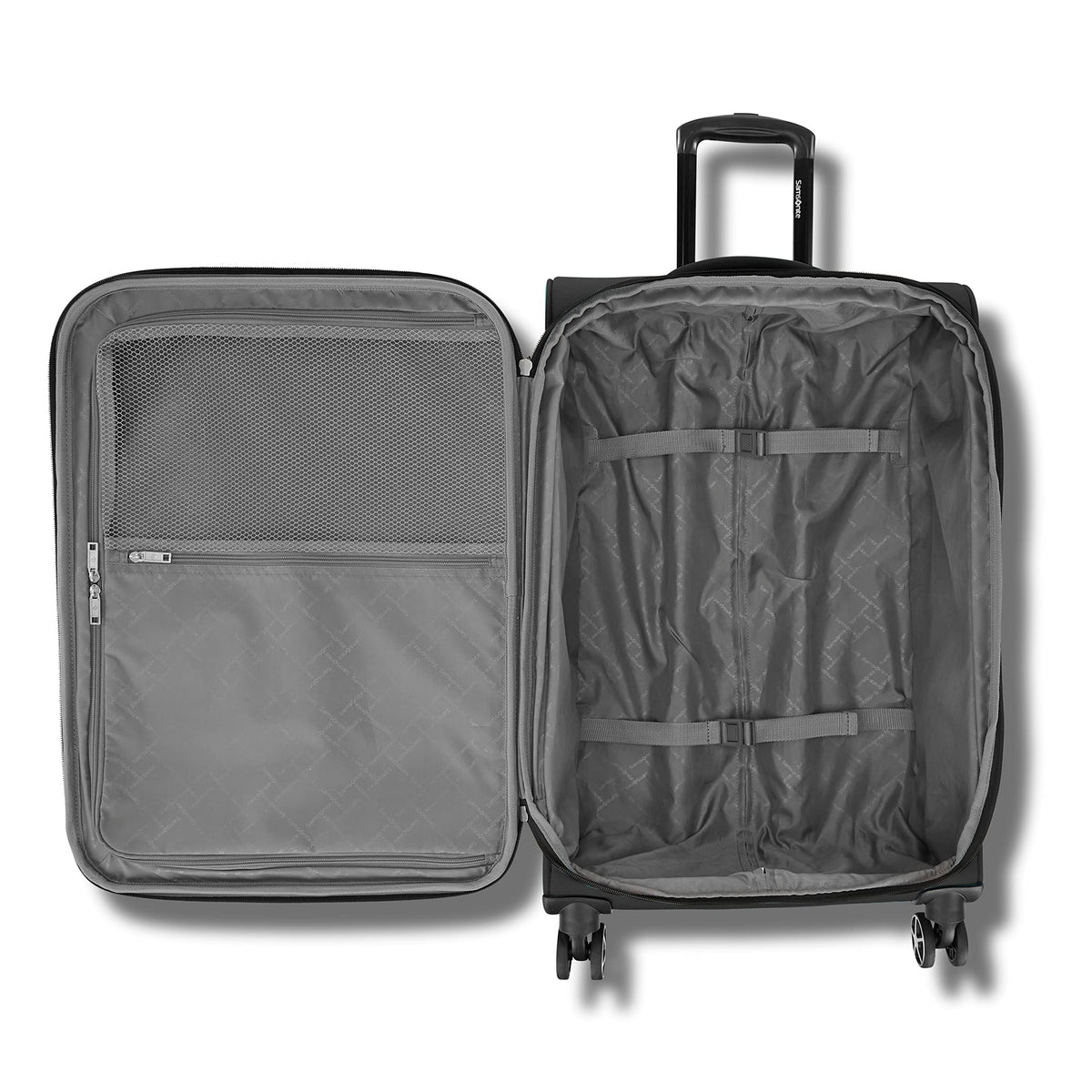 Samsonite Saire LTE Softside Expandable Luggage with Spinner Wheels, 3-Piece Set (20/25/28), Caribbean Blue