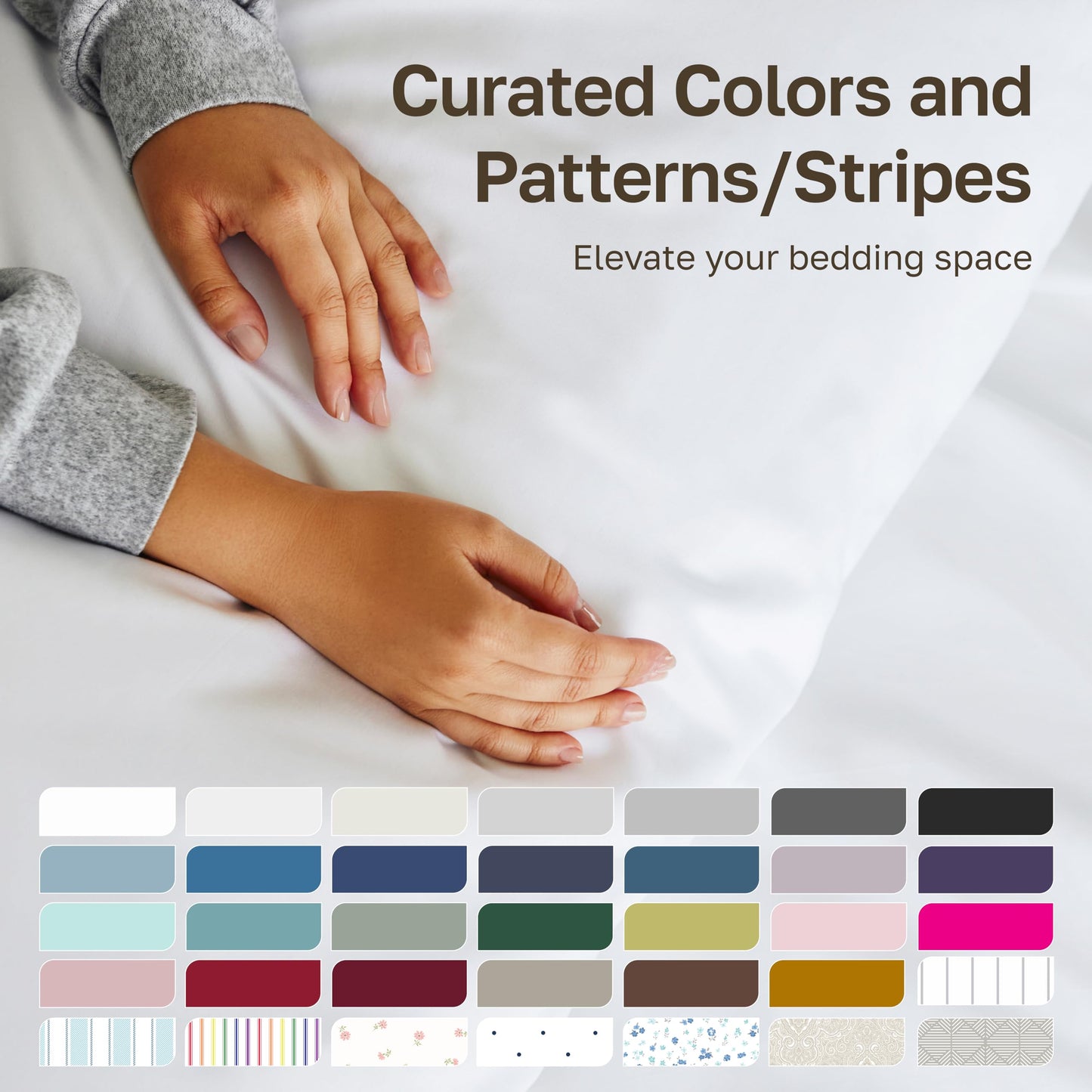 California Design Den 6 Pc King Size Sheet Set with 4 Pillowcases - Soft 400 Thread Count 100% Cotton Sheets, Sateen, Deep Pockets with All Around Elastic, Durable Bedding Set - White