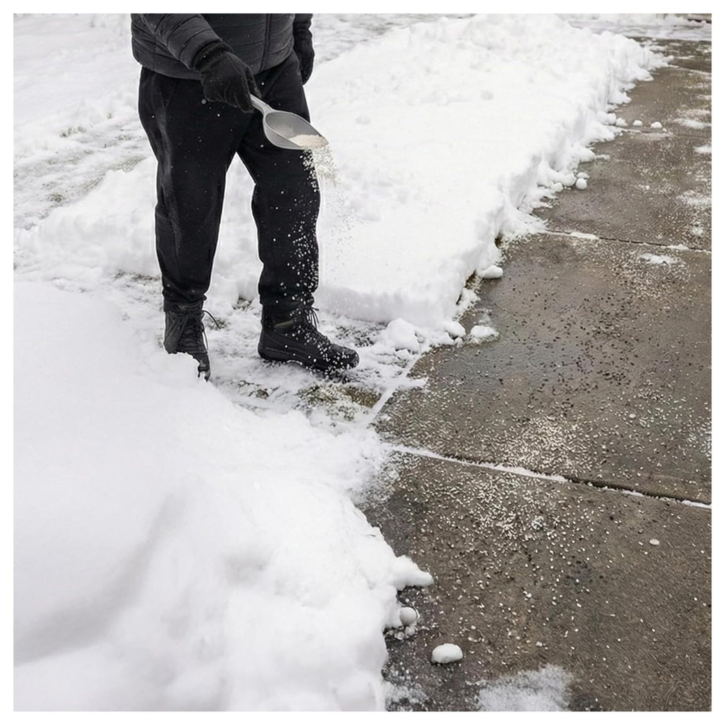 Snow Joe Eco Melt Premium Pet-Safe Ice Melt – Fast-Acting, Concrete Safe, Low-Tracking Deicer with Liquid Heat, Works to -25°F