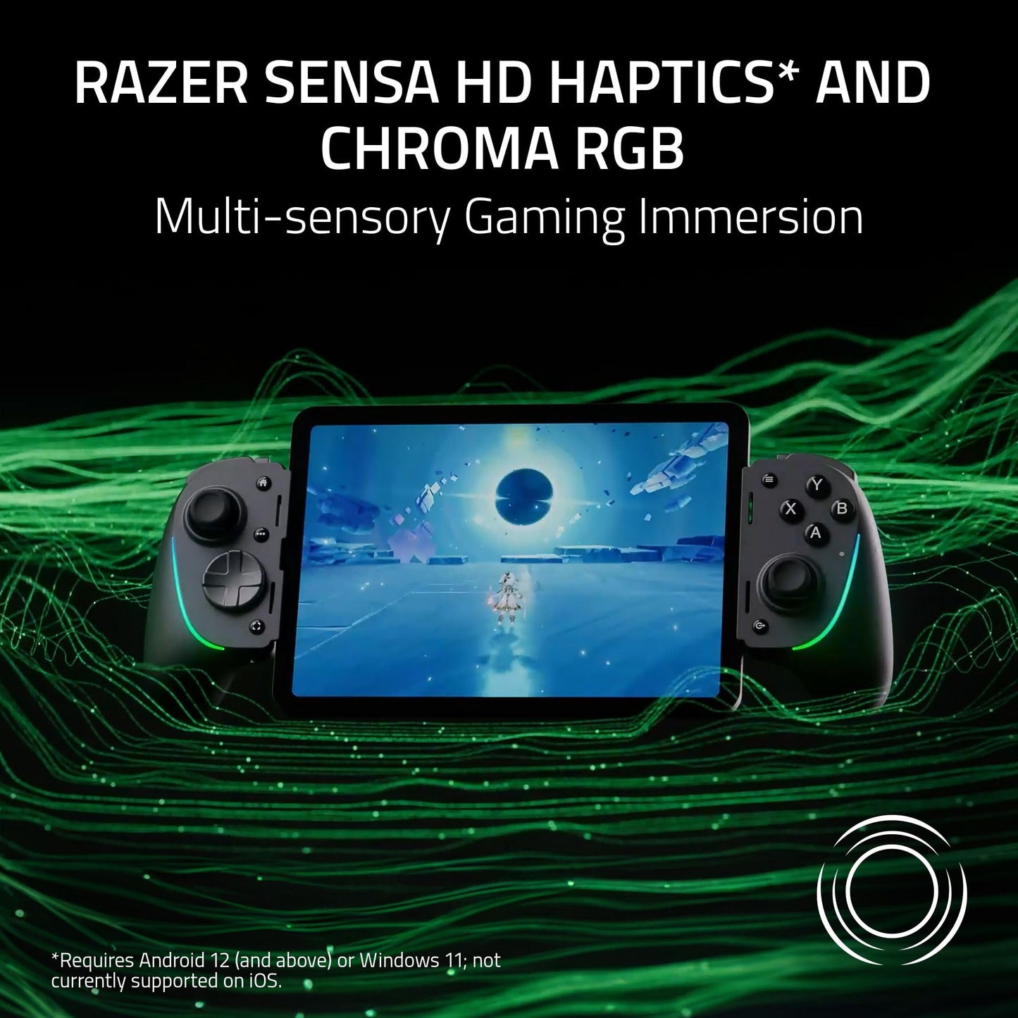 Razer Kishi Ultra Gaming Controller for Android, iPhone 15 & 16 Series, iPad Mini A17 Pro & 6 (USB C): Pro Controls - Ergonomic Grip - Stream PC, Xbox, PS5 Games on Mobile, Phone, Tablet - Chroma RGB