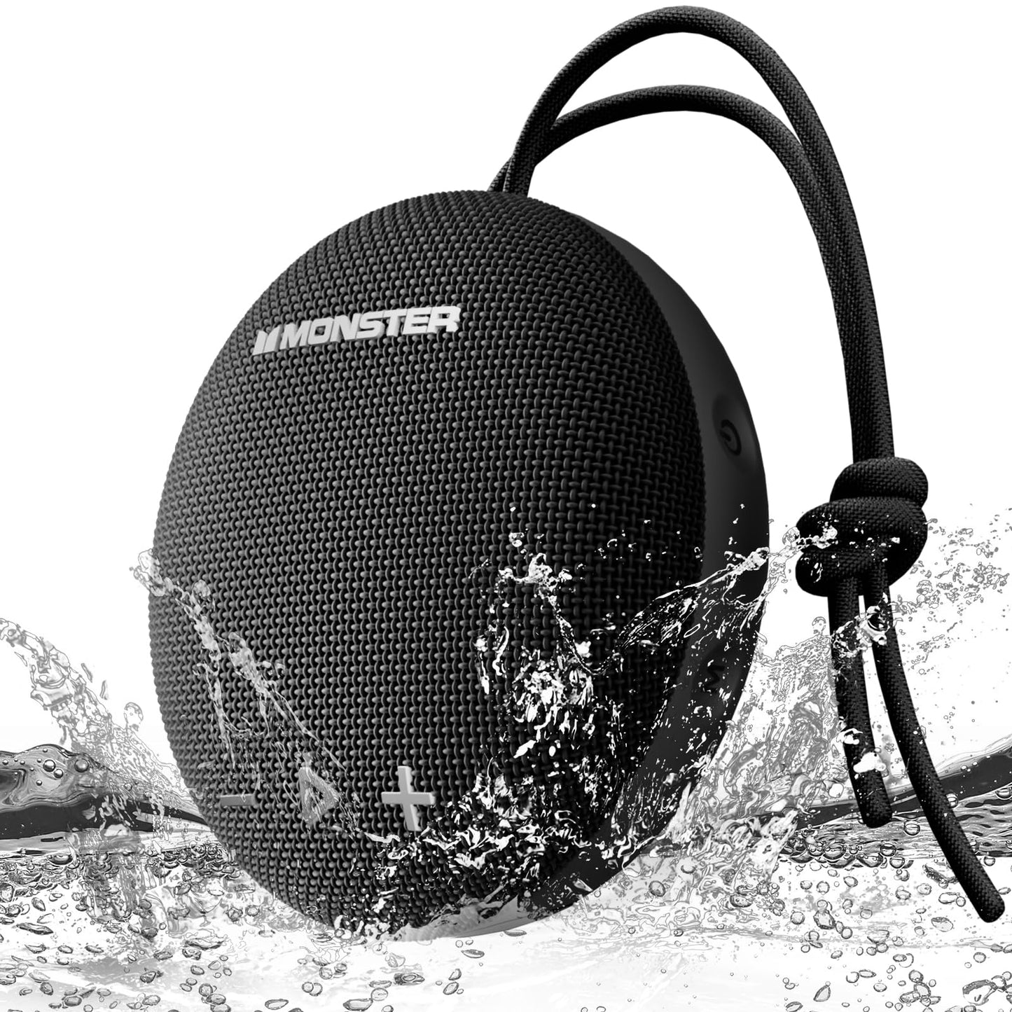 Monster Bluetooth Speaker, IPX8 Shower Speaker Waterproof, Bluetooth 5.4 with Loud HD Sound and Robust Bass, Extra Long Playtime Punchy, for Home, Beaches Portable Wireless Outdoor Speakers
