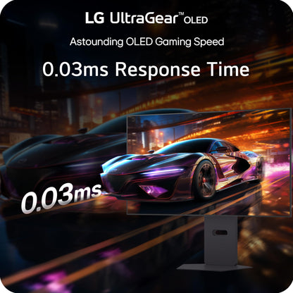 LG 32GX870A-B 32-inch Ultragear 4K UHD (3840 x 2160) OLED Gaming Monitor, Dual-Mode, 240Hz, 0.03ms, NVIDIA, AMD FreeSync Premium Pro, VESA DisplayHDR True Black 400, USB Type-C, DP2.1, Black