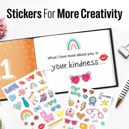 What I Love about You Book - Valentines Day Gifts for Him, Her - Fill-in-the-Blank Book for Men, Boyfriend, Husband, Women, Girlfriend, Wife, Him, Her - Couples Gifts for Anniversary, Christmas & More