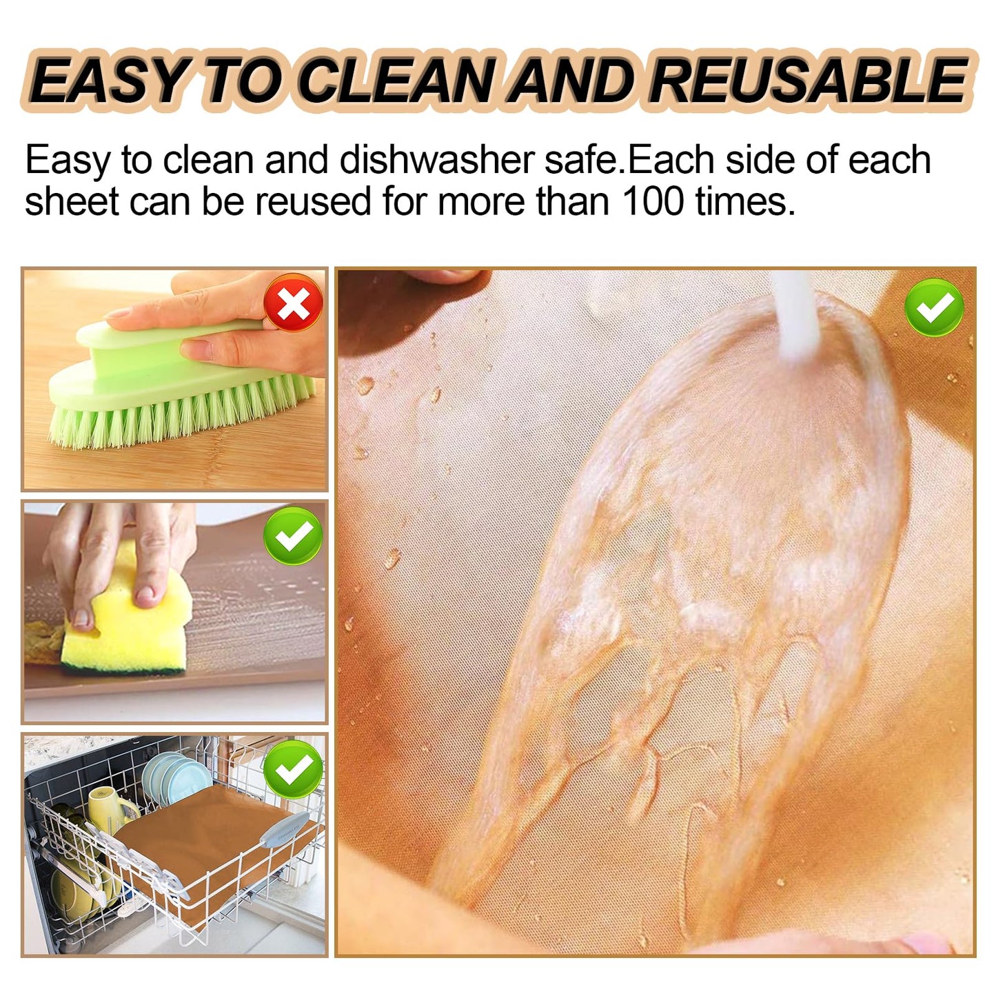 UBeesize Copper Grill Mats for Outdoor Grill – 6 Pack Heavy-Duty, Non-Stick BBQ Grilling Mat & Baking Mats, Reusable, Easy-Clean for Gas, Charcoal, Electric Grills (15.75 x 13 Inch)