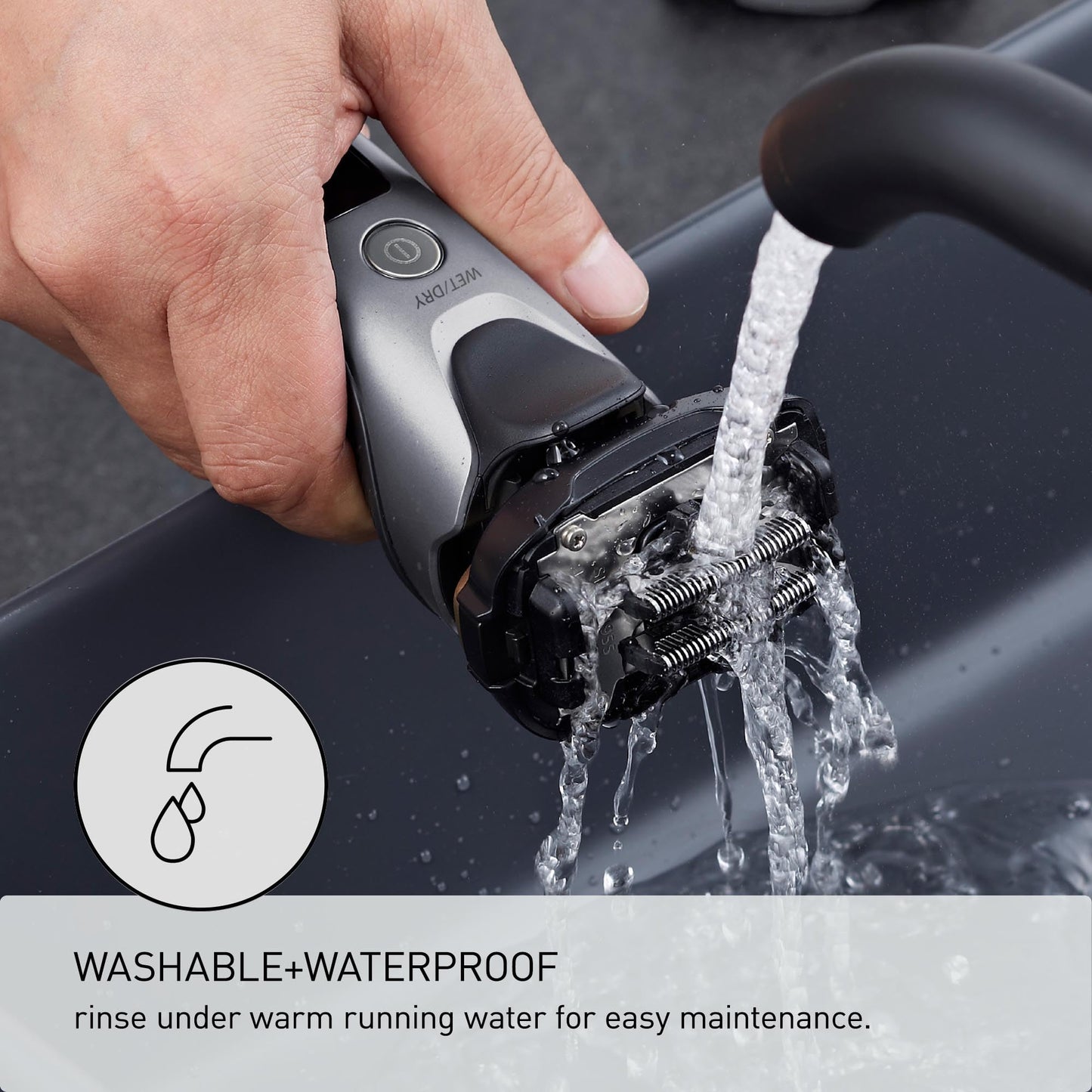 Panasonic ARC5 Electric Razor for Men with Pop-up Trimmer, Wet Dry 5-Blade Electric Shaver with Intelligent Shave Sensor and 16D Flexible Pivoting Head - ES-ALV6HS (Silver)