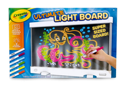 Crayola Ultimate Light Board - White, Kids Drawing Tablet, LED Drawing Board for Kids, Holiday Gift for Boys & Girls, Toys for Kids, 6+