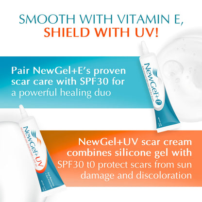 Advanced High-Potency Silicone Scar Gel with Vitamin E for Old, New Scars, Surgery, Keloids, Burns, and Facial Blemish Scars, NewGel Plus by MyNewGel (15 Grams) - 0.50 oz