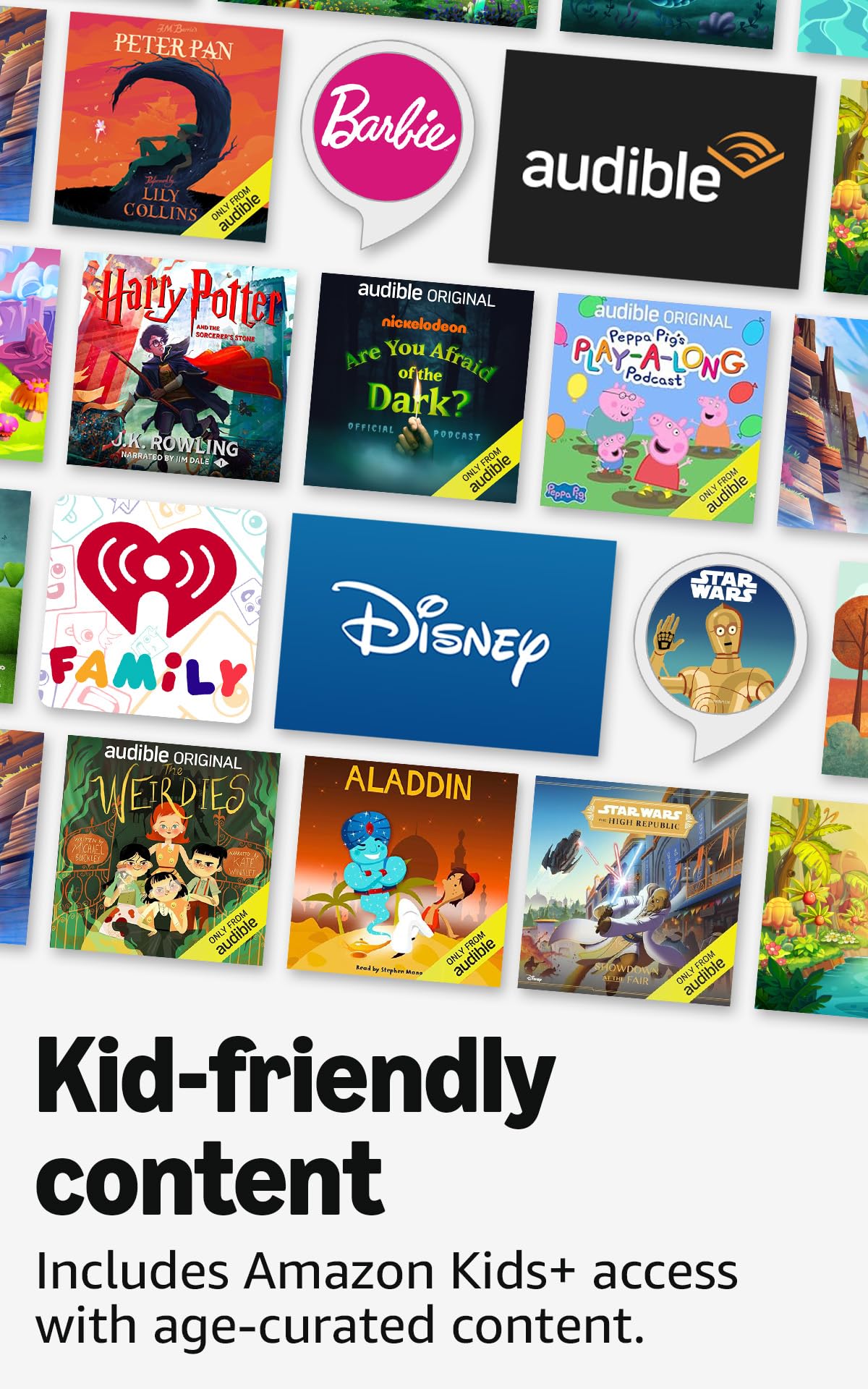 Amazon Echo Pop Kids (newest model), Designed for kids, with Alexa+ Early Access, parental controls, Includes 6 months of Amazon Kids+, Anthro Pup