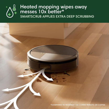 iRobot Roomba Max 705 Combo Robot Vacuum & Mop + AutoWash Dock – Extending Self-Cleaning Roller Mop, Retractable Mop Cover, Dual Brushes, Self-Empties, Heat-Washes & Dries, Avoids Obstacles, LiDAR