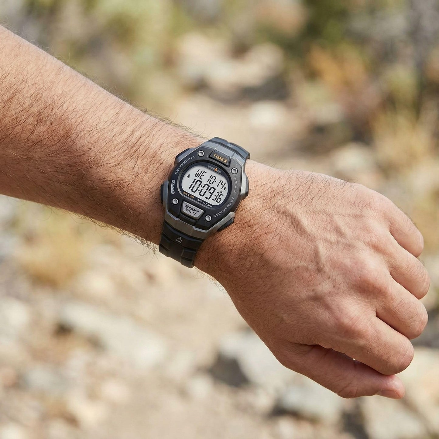 Timex Men's Ironman Triathlon Classic 30 38mm Watch – Gray & Black Case with Black Resin Strap