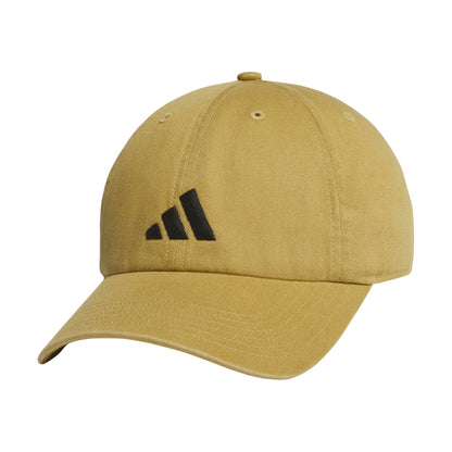 adidas Men's Ultimate Hat Relaxed Crown Adjustable Fit Strapback Cotton Baseball Cap, Khaki/Black